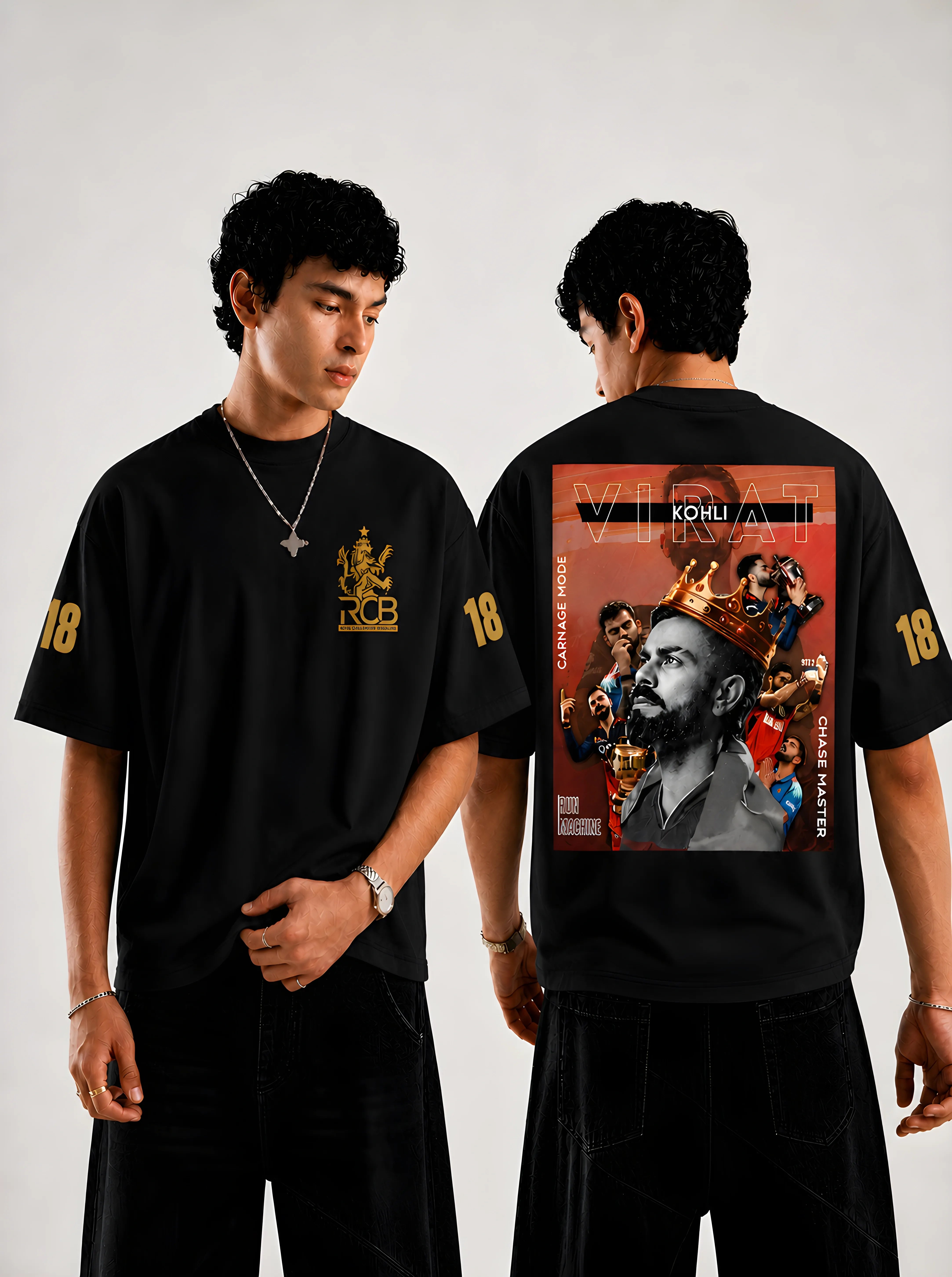 KING KOHLI Oversize T-shirt | Black