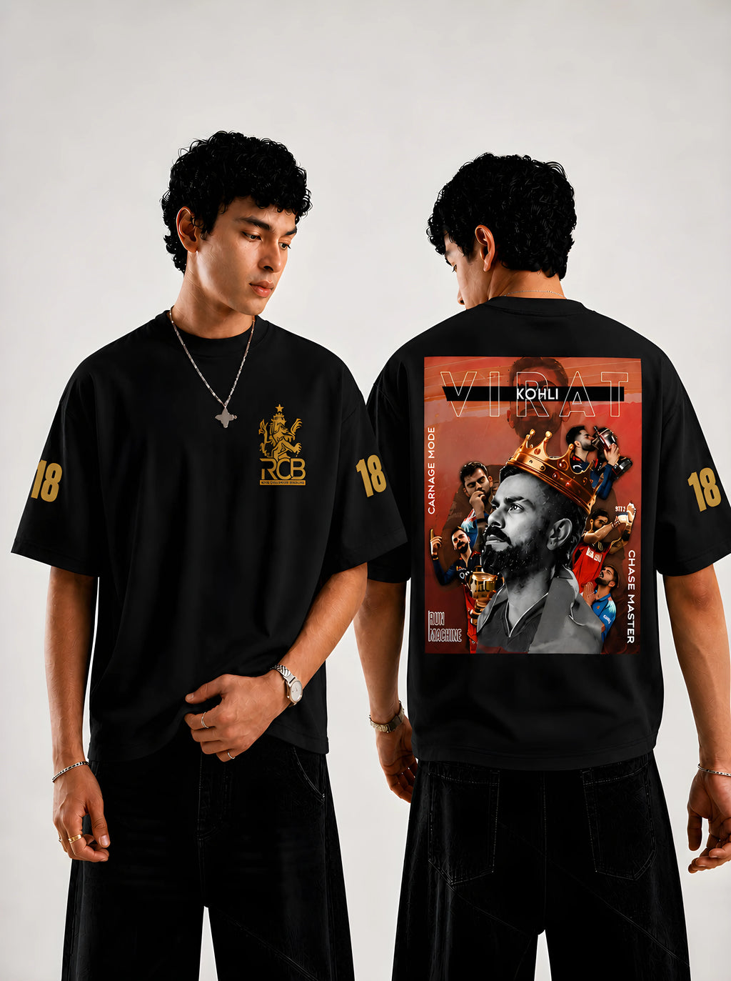 KING KOHLI Oversize T-shirt | Black