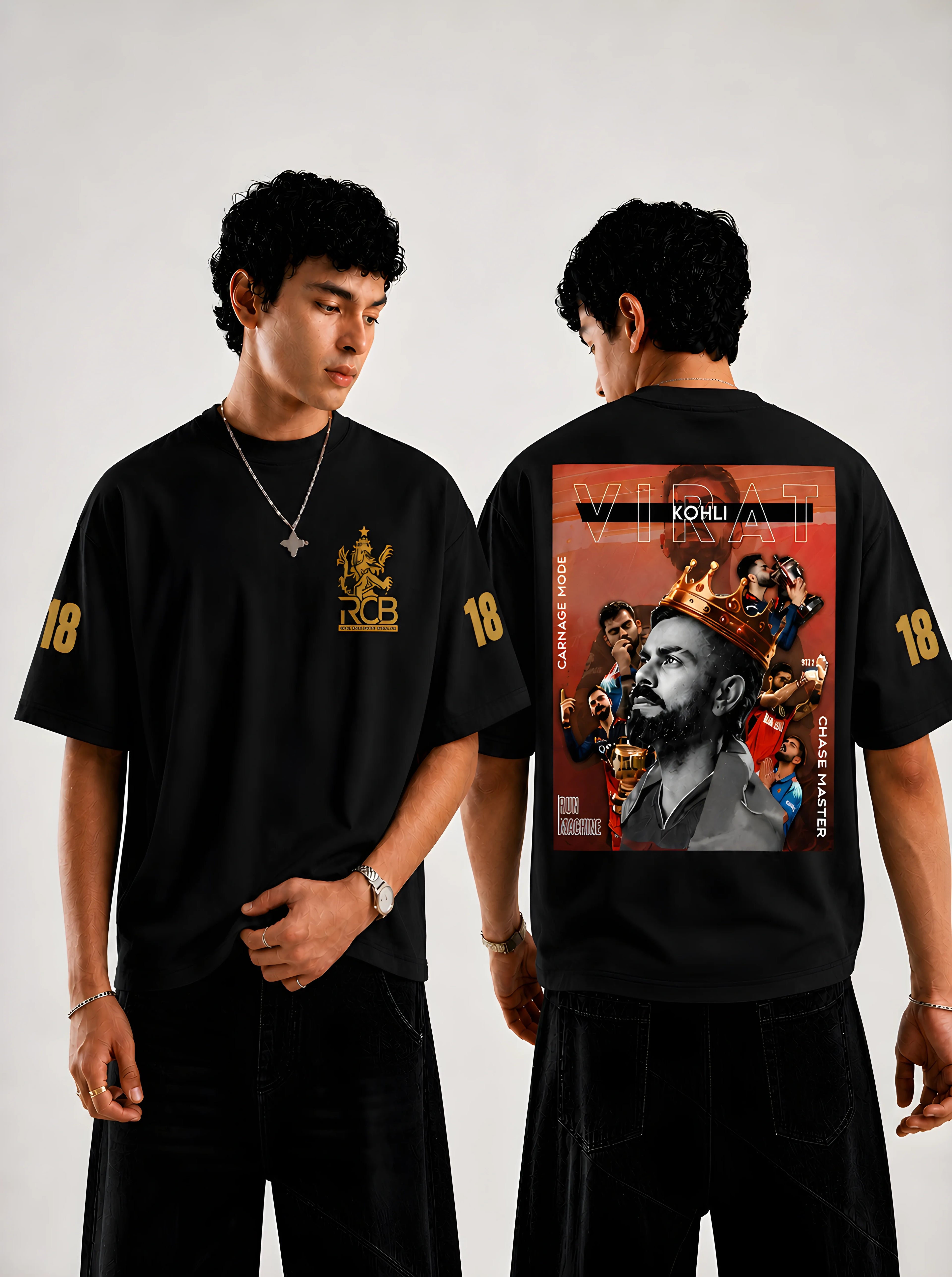 KING KOHLI Oversize T-shirt | Black
