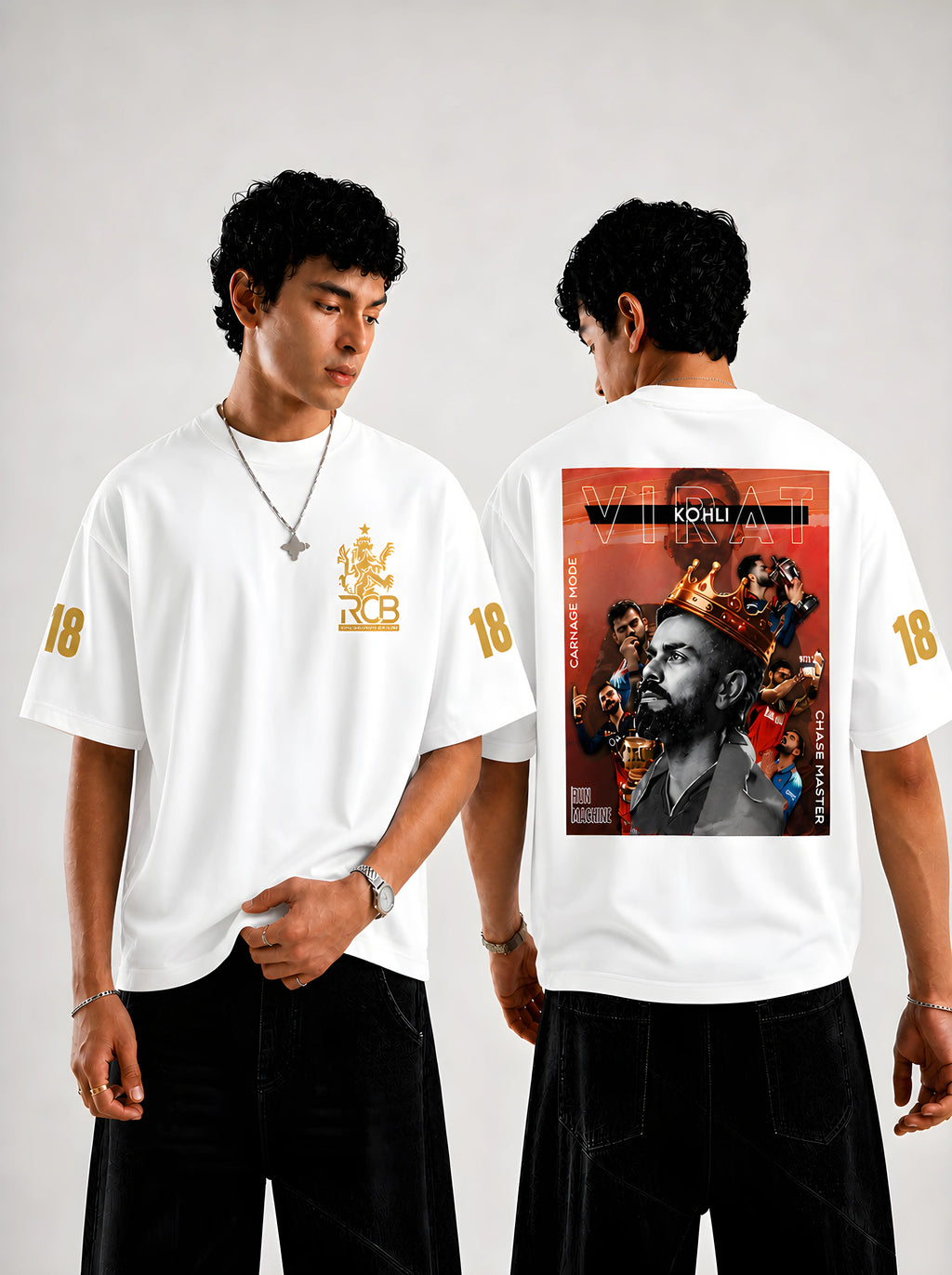 KING KOHLI Oversize T-shirt | White