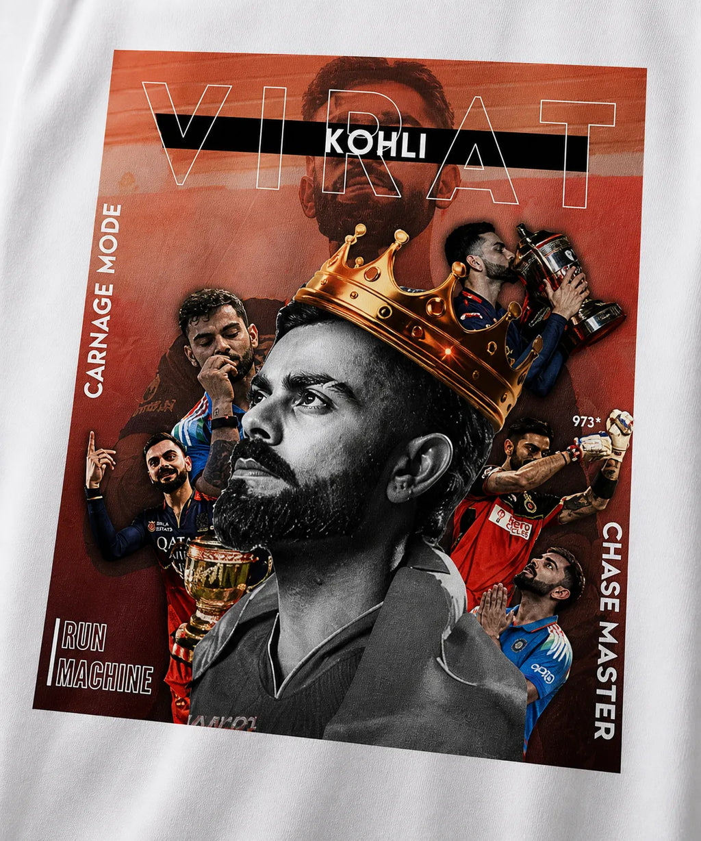 KING KOHLI Oversize T-shirt | White