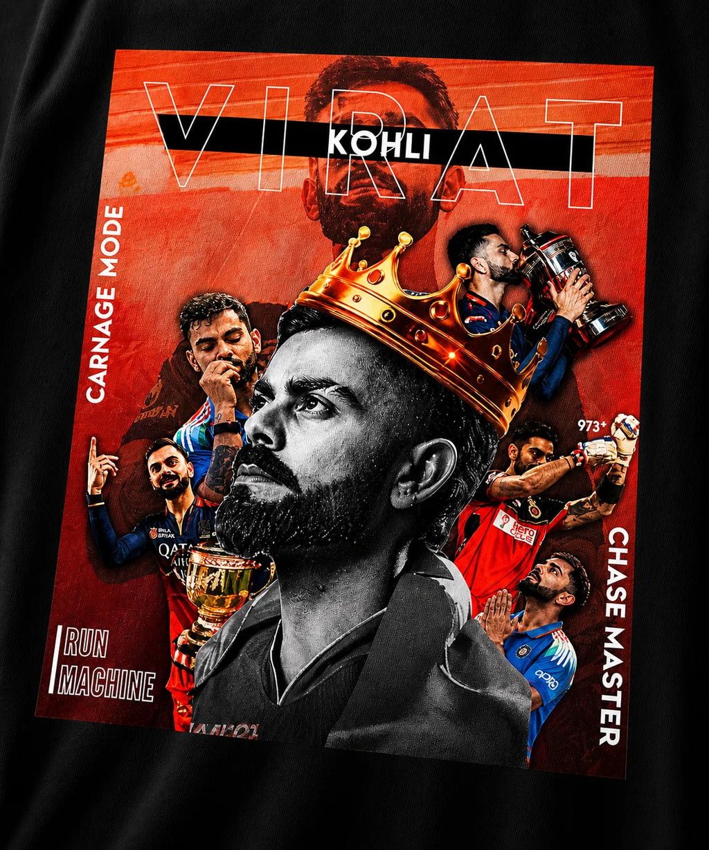 KING KOHLI Oversize T-shirt | Black