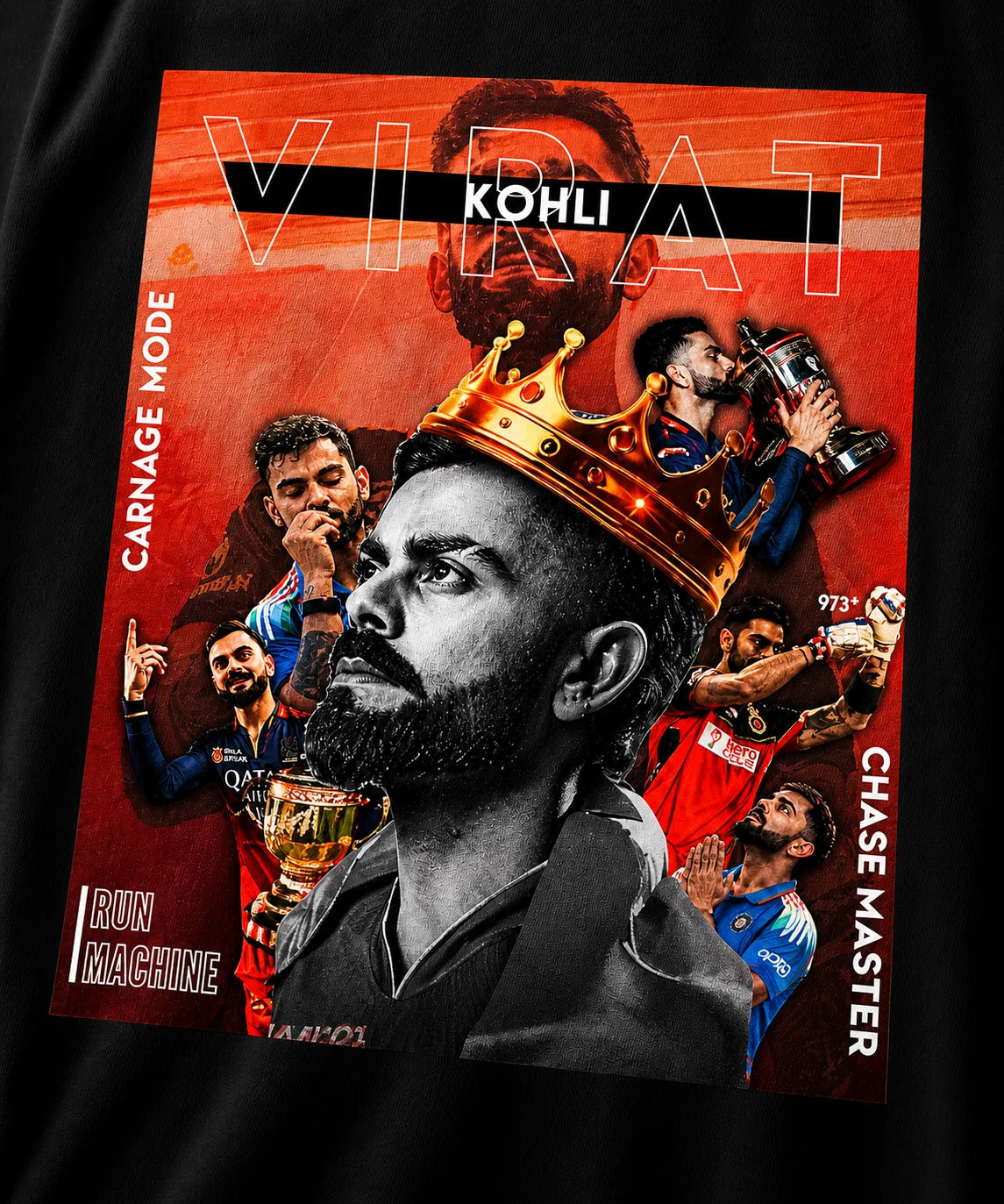 KING KOHLI Oversize T-shirt | Black
