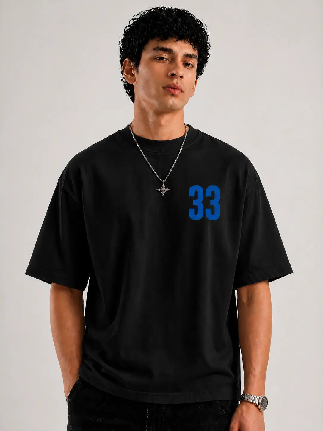 HARDIK PANDYA Unisex Oversized T-Shirt | Black