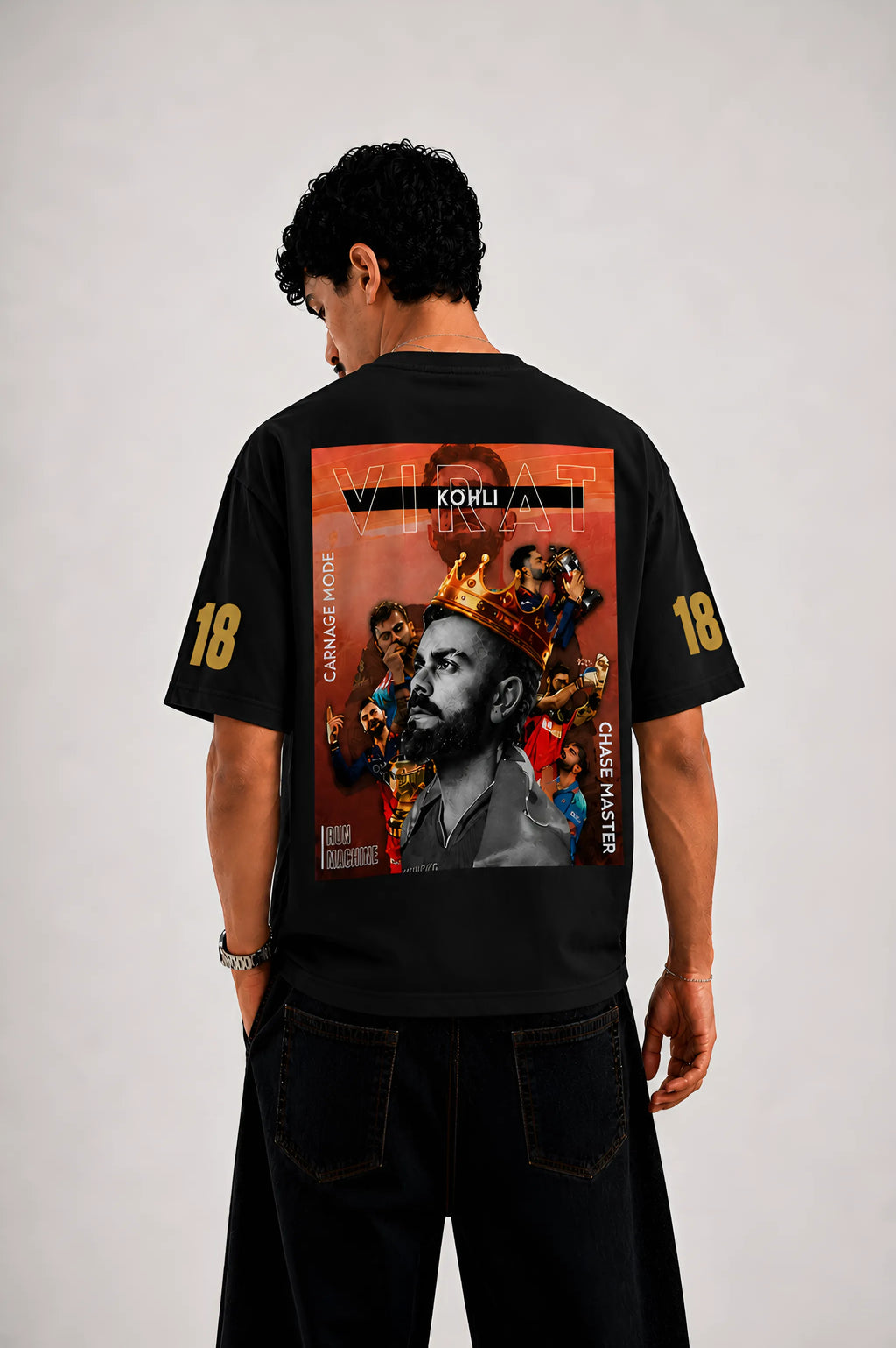 KING KOHLI Oversize T-shirt | Black